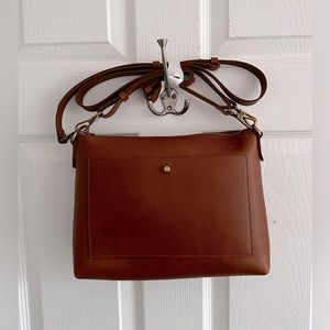 Transport Crossbody Shoulder bag - brown leather